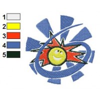 Logo Ball Embroidery Design